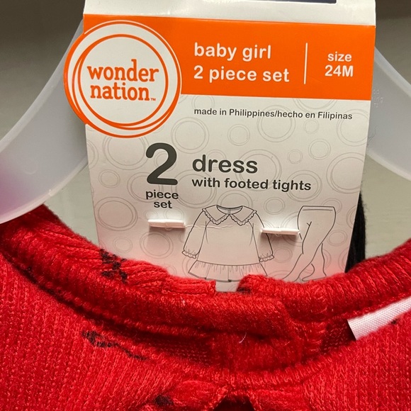 NWT 🥰 Dress & Footed Tights • 2 Piece Set🥰 Size 24M - Picture 7 of 8